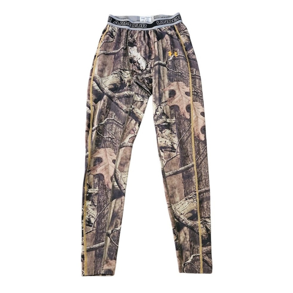 Under Armour Womens Camo Leggings Medium Forest Camouflage Base Layer Pants